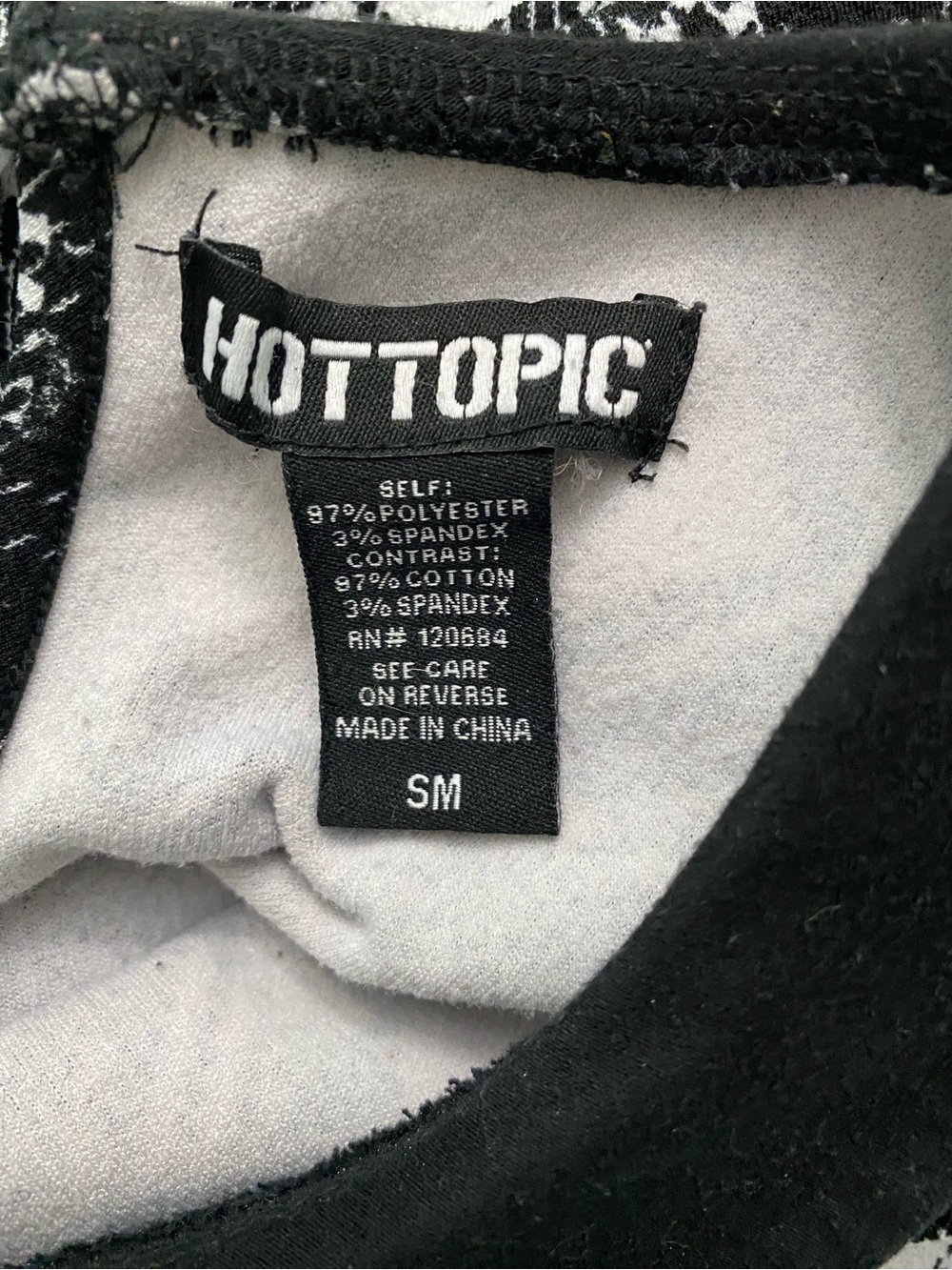 Women’s Hot Topic Black and White Plaid Dress - S - Picture 3 of 3